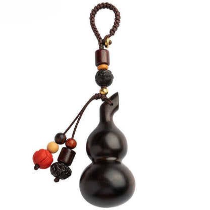 Mobile Phone Rosewood Small Gourd Car Keychain Pendant Cute Pendant Chain Rope