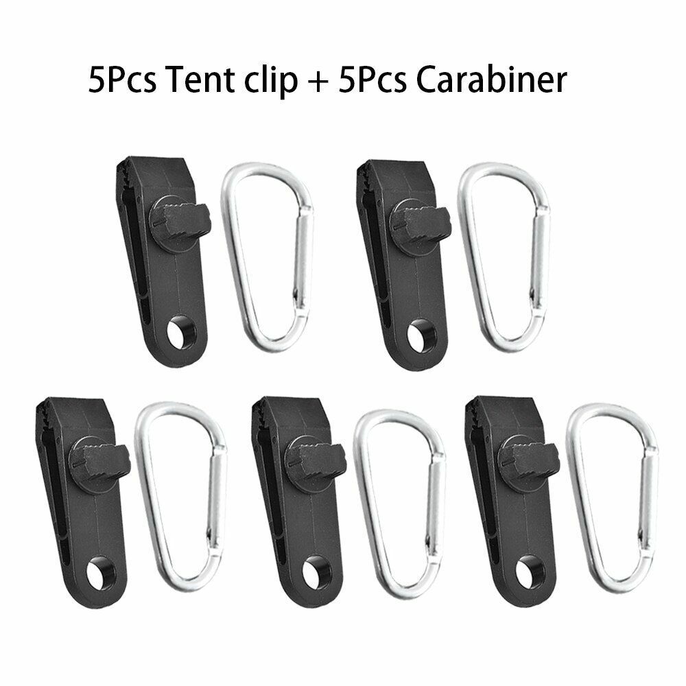 5/10/15 PCS Tarpaulin Clips Tent Canopy Buckles Outdoor Wind Rope Clamps Camping