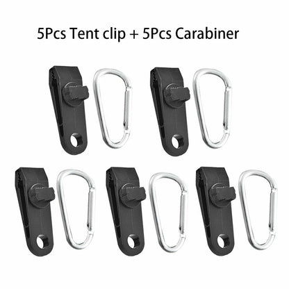 5/10/15 PCS Tarpaulin Clips Tent Canopy Buckles Outdoor Wind Rope Clamps Camping