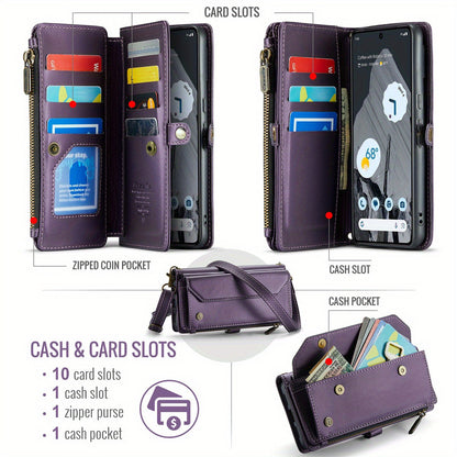 Crossbody for Google Pixel 9 Pro XL 9A 8 Pro 7A Pixel 9 Case Wallet Card Holder