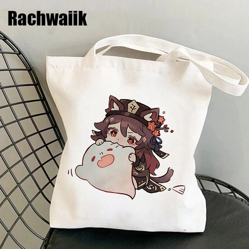 Shopping Bag Graphic Tote Purse Canvas Shoulder Bag Eco Large-capacity Polyester