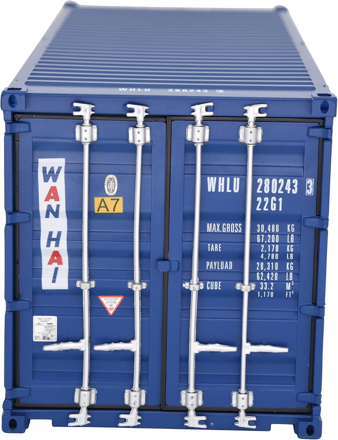 1:20 WAN HAI Shipping Container Model Abs Resin & Wood Toy Home Decoration Gift