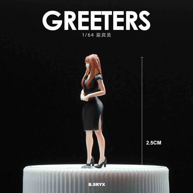 1/64 Figure Model Sexy Girl Model Boy Model City Street Mini Scene Doll