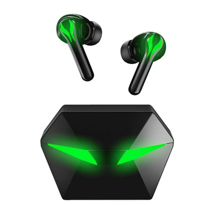 Headphones Wireless Earbuds Bluetooth Headset True Black in ear Dual Gaming US*