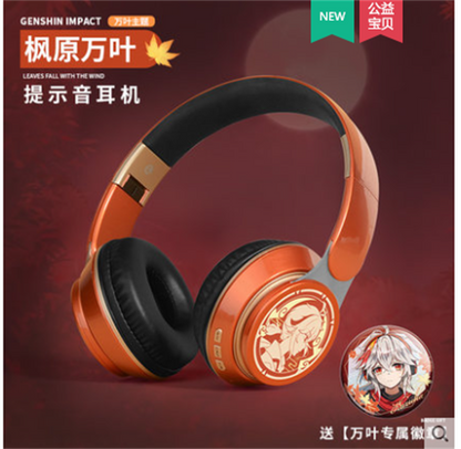 STOCK! Genshin Impact Kaedehara Kazuha Cosplay Wireless Bluetooth Headset Gift