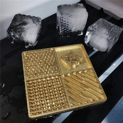 Ice Stamps Brass Plate Honeycombs Molds Printing DIY Carving Cocktails Bar Tools