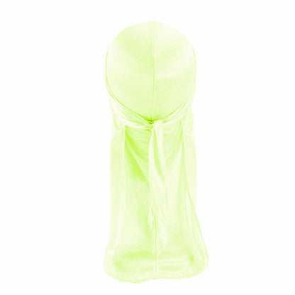 Silky Durag For Kids Boys Long Tailed Pirate Hat Hip-Hop Bandanas Doo Rag Turban