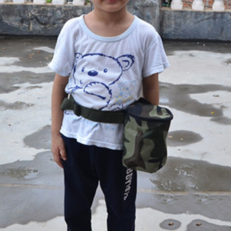 Kids Metal Detector Camo Bag with Waist Belt Finds Pouch Hunting Metal Detecting
