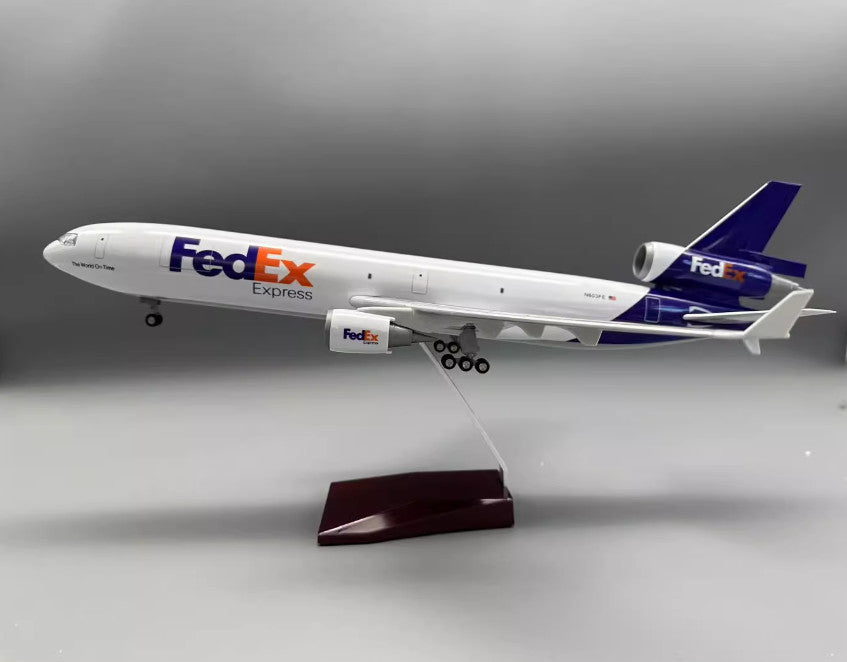 47CM 1:130 FedEx McDonnell Douglas MD-11 Plane Airplane Landing Gear Resin Model