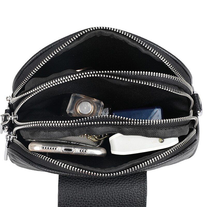 Crossbody Handbags Genuine Leather Shell Vintage Shoulder Sling Purse 20*16*8 CM