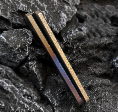Titanium Crowbar Pry Bar Screwdriver Keychain Pendants EDC Multi-Function Tool