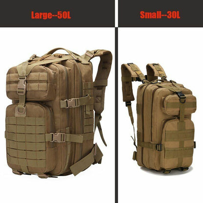 Tactical Bag Backpack Outdoor Camouflage Hiking Camping Waterproof Accessories