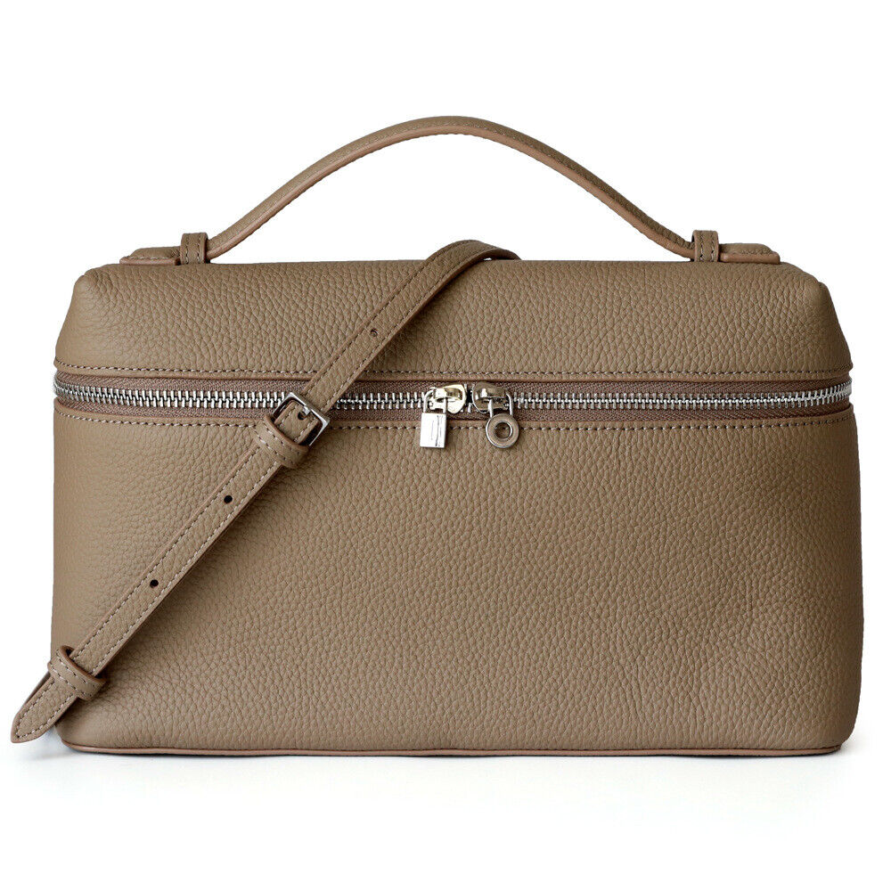 Medium Real Leather Tote Box Clutch Bag Shoulder Bag Crossbody Purse Fashion