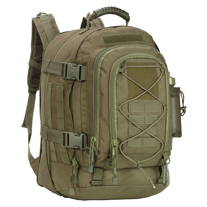 Großer militärischer taktischer Rucksack Outdoor erweiterbar Reise Wandertasche-