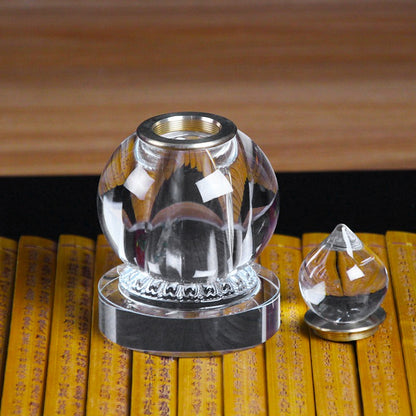 15CM New Large Crystal Stupa Reliquary Pagoda Gau Box for Buddhist Offering