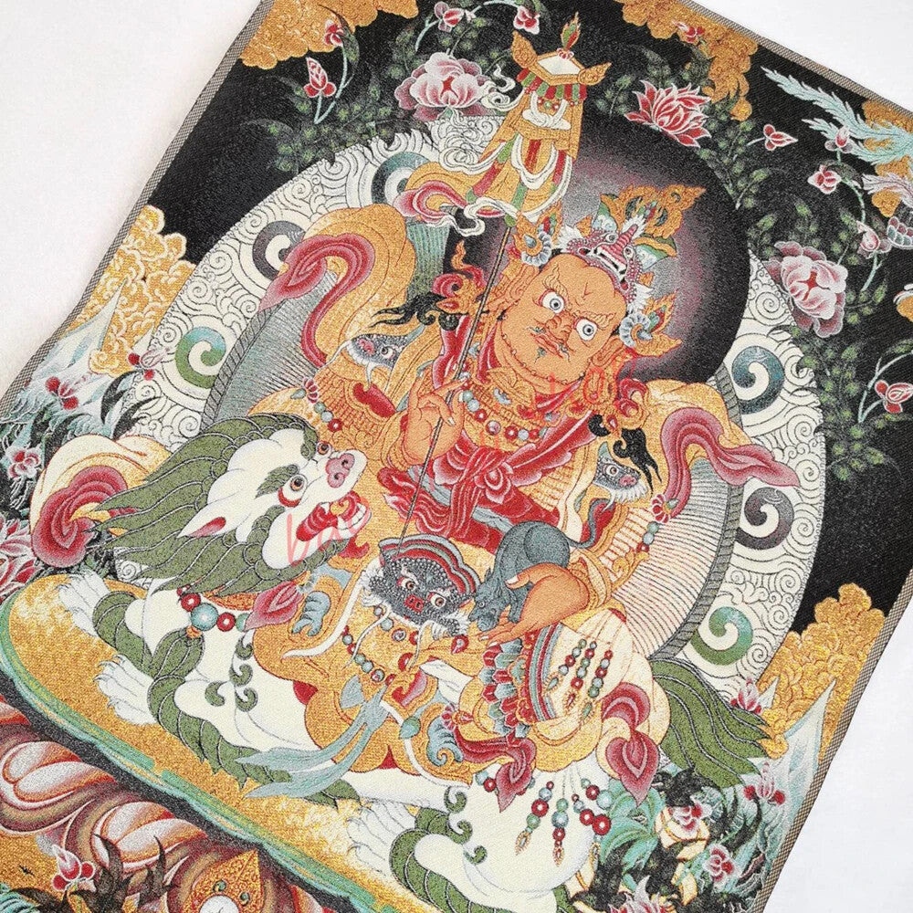 Religious Thangka Decorative Portraits The King of Wealth Recruit Wealth Mascot