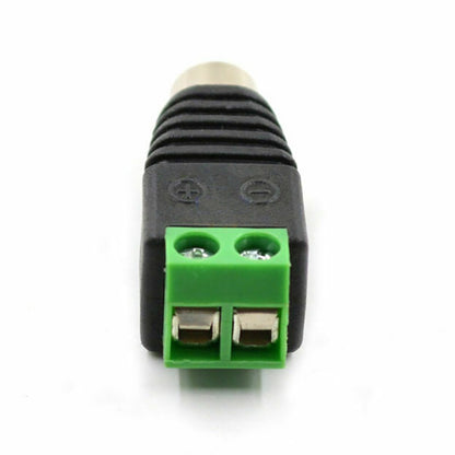 10pcs Speaker Wire Cable RCA Female to Terminal Block Adapter RCA Connector Plug