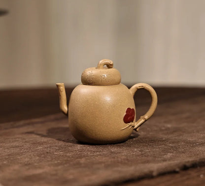90cc chinese Yixing Handmade Zisha teapot Duan Clay Gourd Gongfu hu Tea Pot