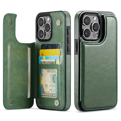 Magnetic Wallet Case for iPhone 16 15 14 13 12 Pro Max SE 2022 8 7 Card Slots