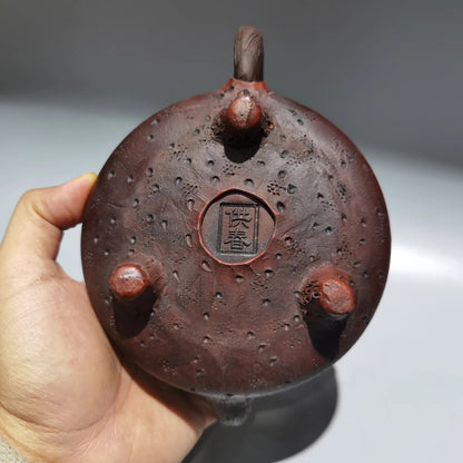 Chinese Yixing Zisha Clay Teapot Spring offering stone gourd tea Pot set 400ml