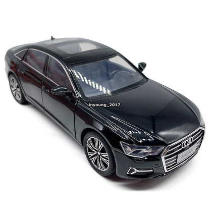 1/24 Scale 2022 Audi A6L Model Car Metal Diecast Toy Vehicle with Light Sound
