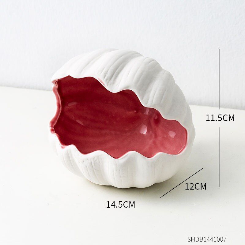 Ceramic Shell Storage Storage Modern Home Decoration Living Room Bedroom Desktop
