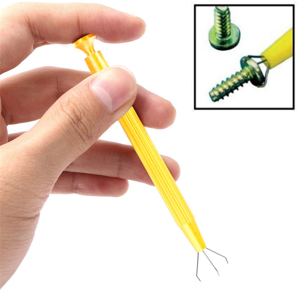 Computer Repair and Upgrade Toolkit with Ratcheting Screwdriver and IC Inserter