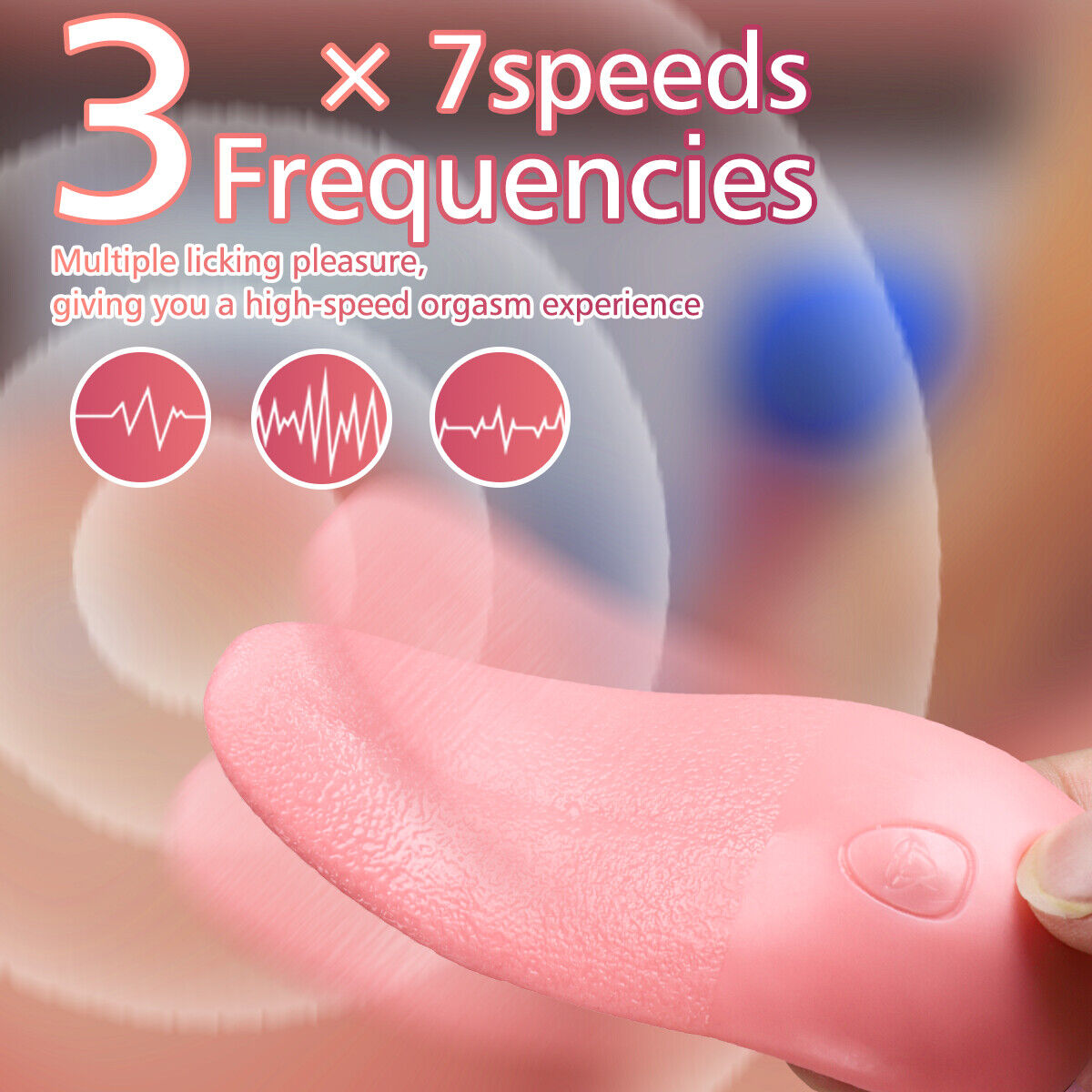 Clitoral Vibrators Tongue Licking G Spot Vaginal Stimulator Rose Toys for Women