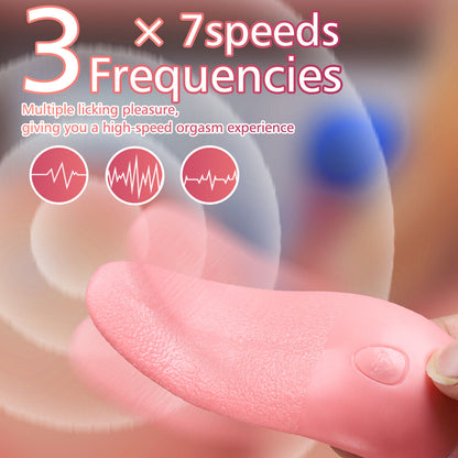 Clitoral Vibrators Tongue Licking G Spot Vaginal Stimulator Rose Toys for Women