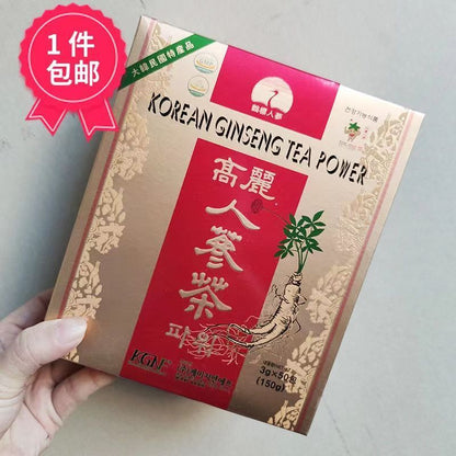 Anti stress fatigue Korean ginseng extract ginseng root instant tea 3g x 50 bags-