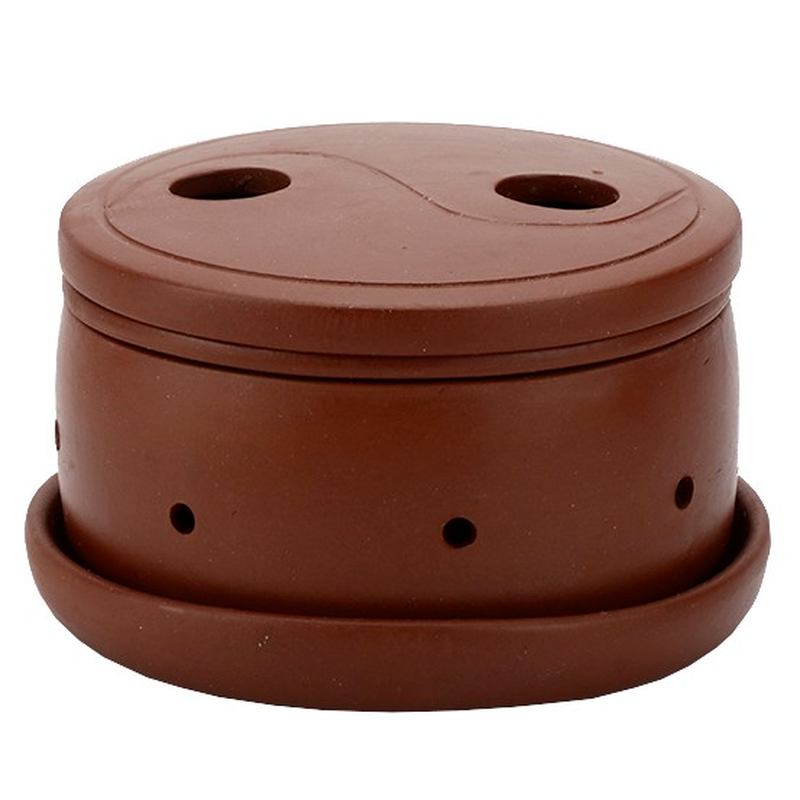 Yixing Handmade Moxa Purple Sand Eight Diagrams Moxibustion Pot Wormwood Tool 艾灸