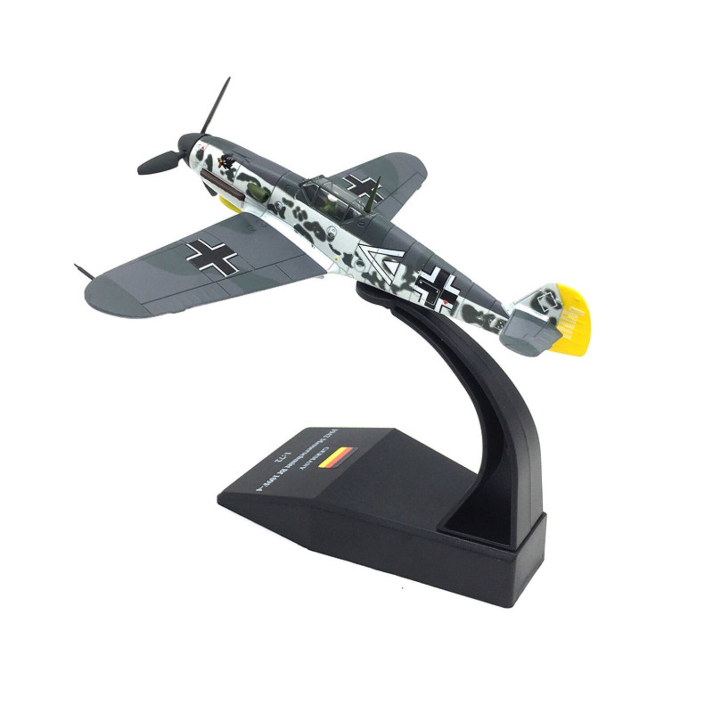 1/72 WW2 BF109 Fighter Aircraft Military Model Diecast Plane Ornament Craft Gift