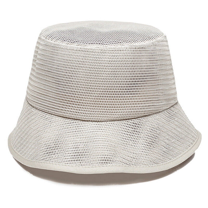 Mens Bucket Boonie Hat Fishing Sun Brim Cool Mesh Summer Hiking Garden Cap M-2XL