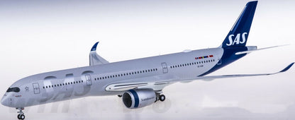 1:200 34CM Herpa SAS AIRBUS A350-900 Passenger Airplane ABS Plastic Plane Model