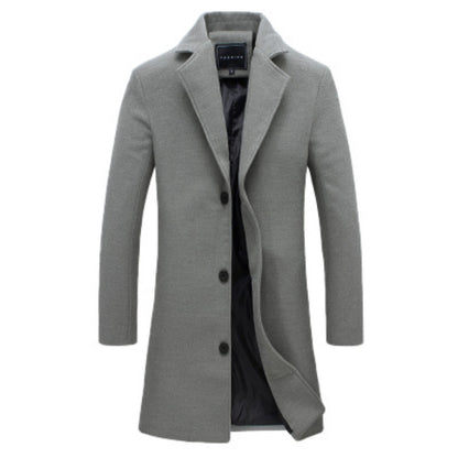 Men Jackets Men Slim Fits Coats Business Mens Long Winter Outwears