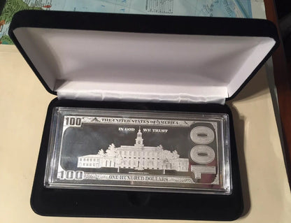 2011 SILVER FRANKLIN $100 Federal Reserve Note .999 Fine Silver Proof 4oz W/BOX