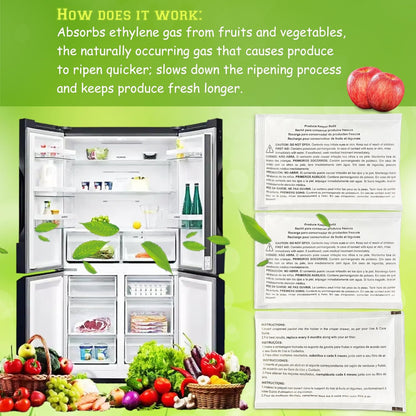 3 Pack PK-1 Produce Saver Refills for Frigidaire Pure Air Produce Keeper FRPAPKR