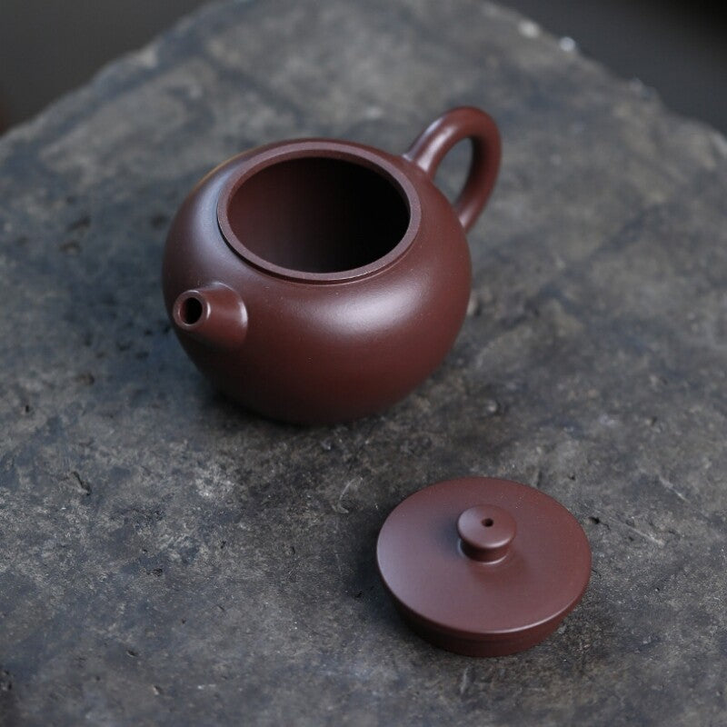 120ml Handmade Tea Pot Marked Purple Zhu Clay Julunzhu Master Pot Real Yixing