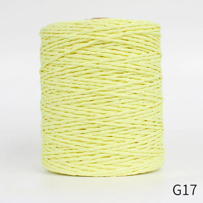 Hand Knitting Yarns 280-300M Natural Raffia Straw Colorful Crochet Threads Rolls