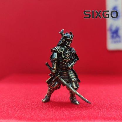 Bronze Slash Samurai Ancient Soldier Statue Ornaments Handicraft