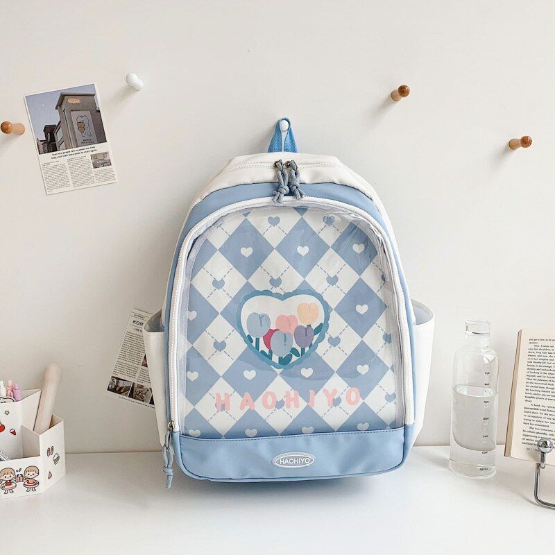 Backpack Cute Transparent School Backpack Bags Nylon 32*42*13 CM Polyester Purse