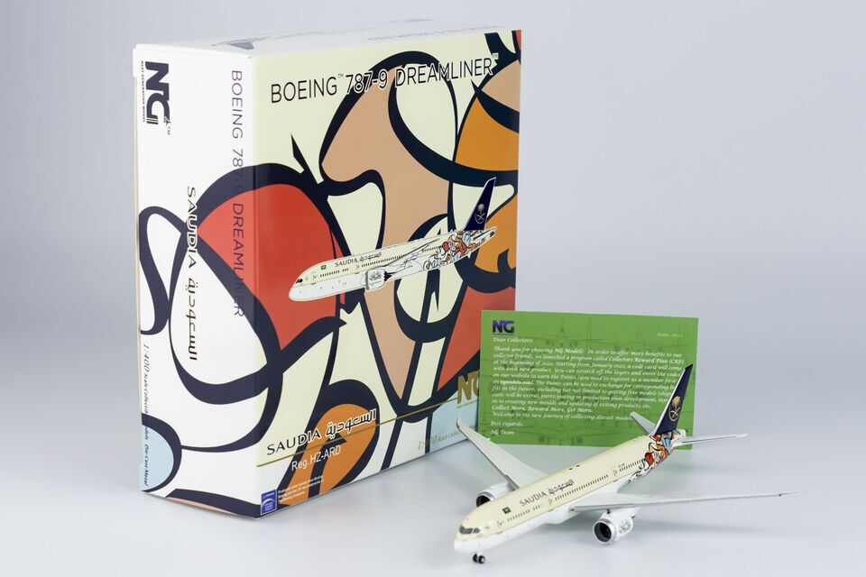 1:400 NG Model Saudia BOEING 787-9 Passenger Aircraft Diecast Airplane Model