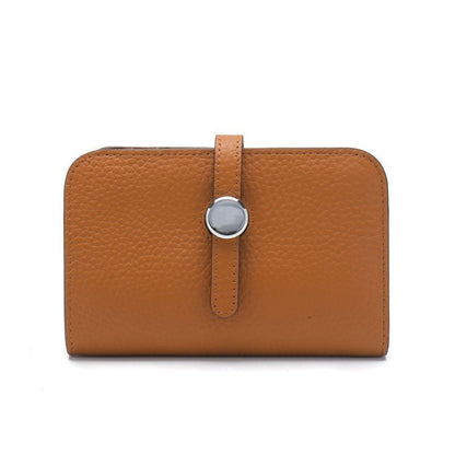 Genuine Leather Passport Cover Unisex Organizer Wallet Long Purse Hasp Money Bag