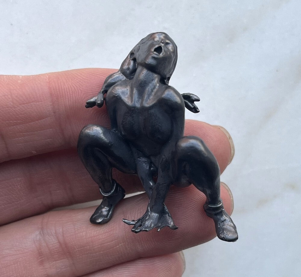 Art Brass Girl Statue Art Beauty Model Figurine Decor Artwork