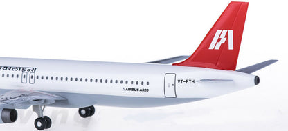 1:200 Hogan Indian Airlines AIRBUS A320 Passenger Airplane ABS Plastic Model