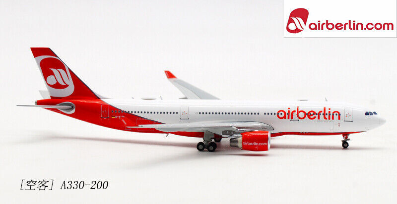 1:400 JC WINGS Airberlin AIRBUS A330-200 Passenger Plane Diecast Aircraft Model