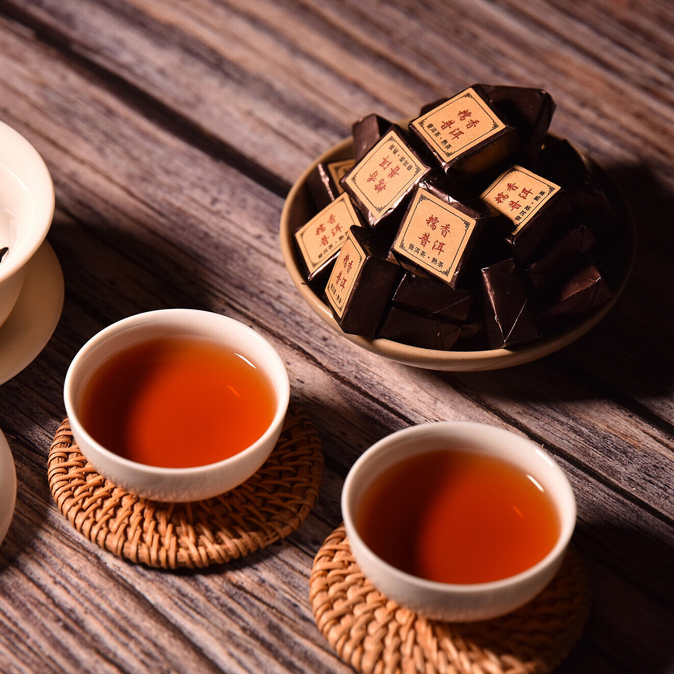 500g Yunnan Pu'er Glutinous Rice Fragrant Leaves Mini Cuo Tea Small Square Brick