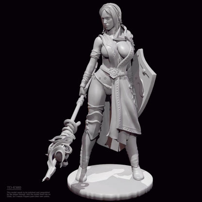 1/24 resin figure model Battle goddess 3D printing unassembled unpainted