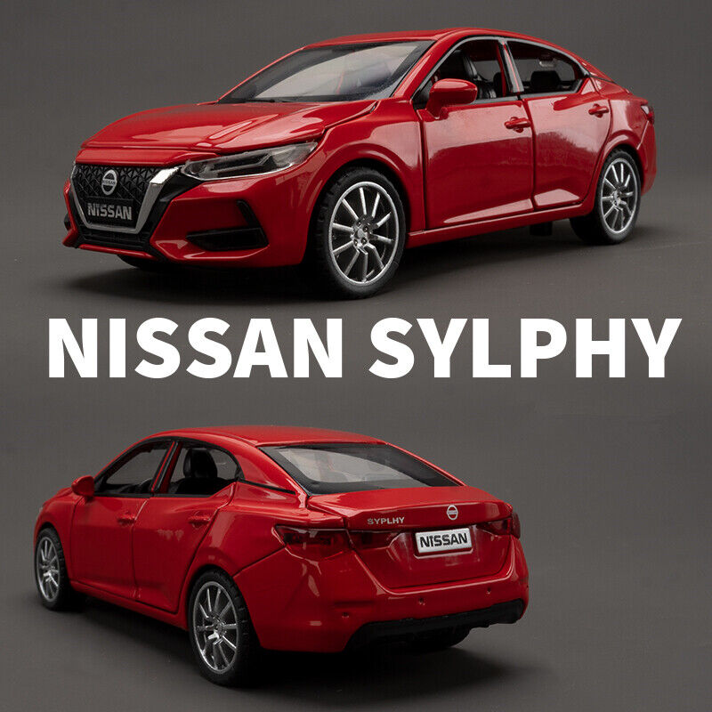 1:32 Nissan Sylphy Diecast Model Car Toy Vehicles Collection Sounds Kids Gifts