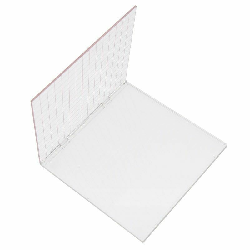 Scrapbooking Stamping Tools Folder Card Making Embossing Acrylic 15.2x15.3x0.7cm